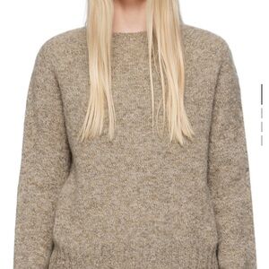 YMC beige jets sweater